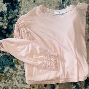 Cropped pink tee
